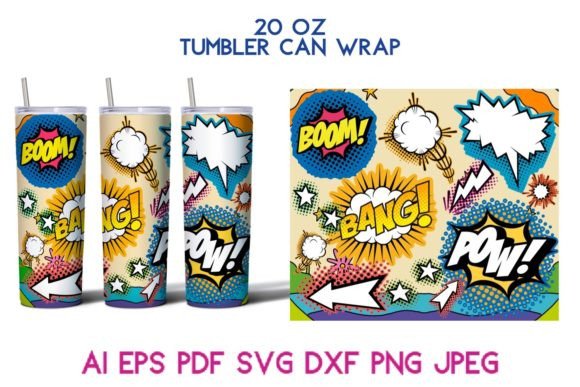 20 Oz Tumbler Funny Comics Cartoon SVG