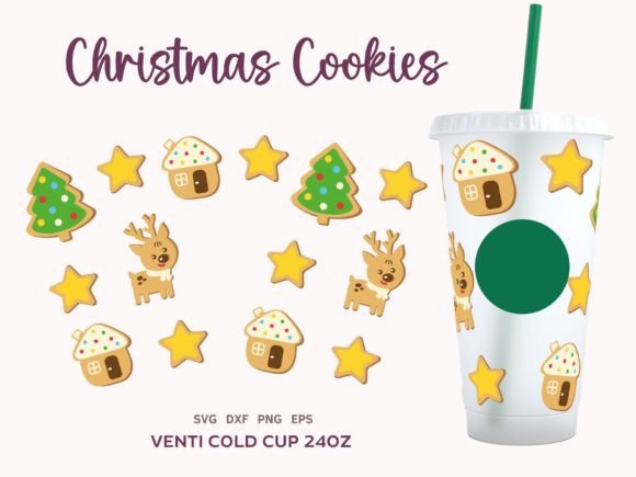 Christmas Cold Cup 24oz Wrap