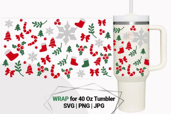Christmas Wrap for 40 Oz Tumbler