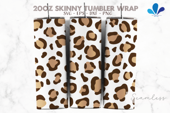 Cute Leopard Seamless Pattern SVG Wrap
