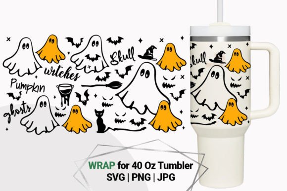 Halloween Boo Wrap for 40 Oz