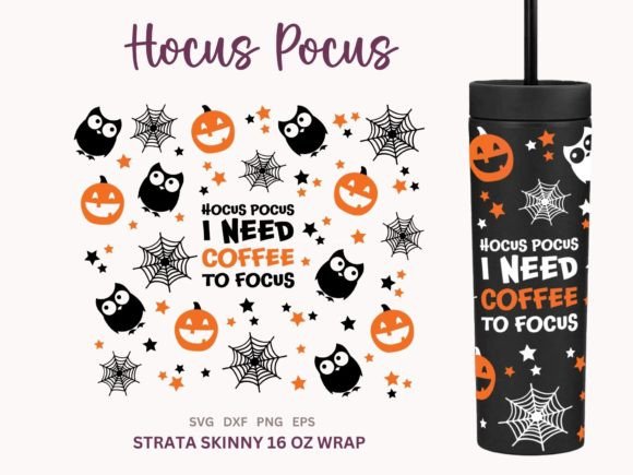 Halloween SVG Strata Skinny Tumbler 16oz