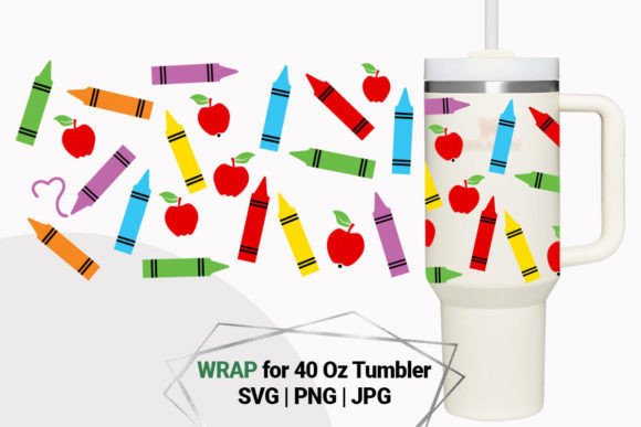School Wrap for 40 Oz Tumbler