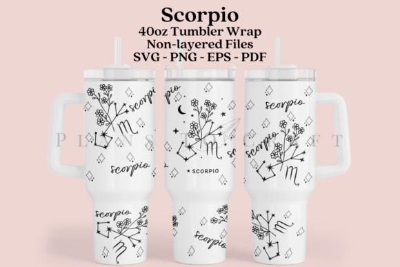 Scorpio Zodiac 40oz Tumbler Sublimation