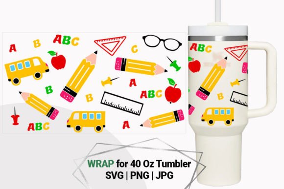 Teacher Print Wrap for 40 Oz Tumbler